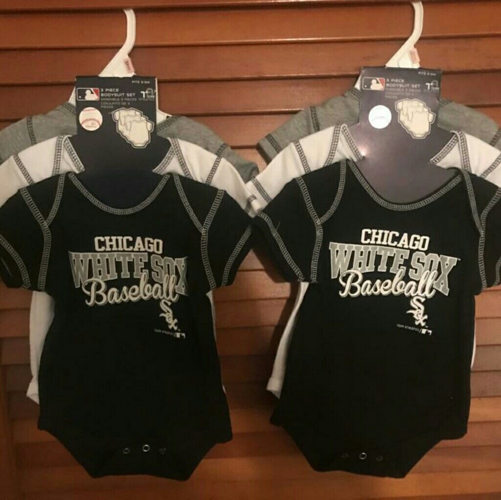 White Sox 3 piece baby body suit